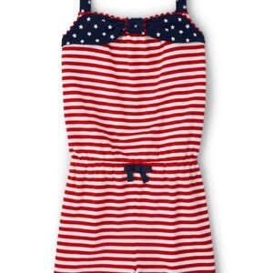 Gymboree Girls Striped American Cutie Romper